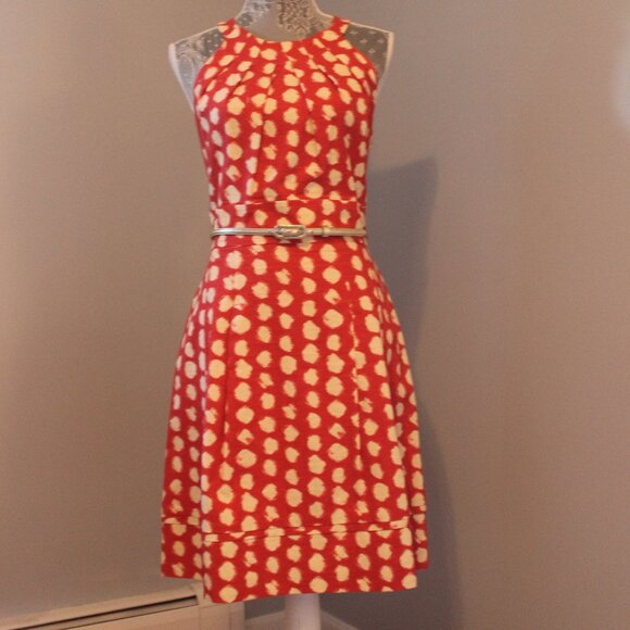 Eliza J Red White Polka Dot Dress - Picture 1 of 3